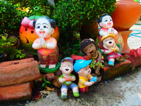 Thailand stucco Doll colorfullの写真素材