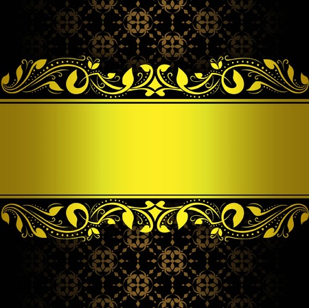 gold frame floral vectorのイラスト素材