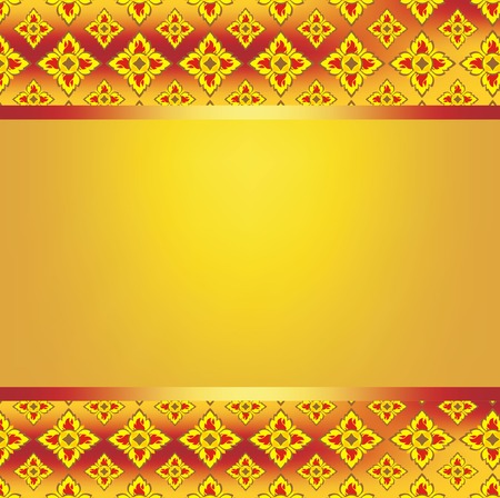 background frame pattern line thai fireのイラスト素材