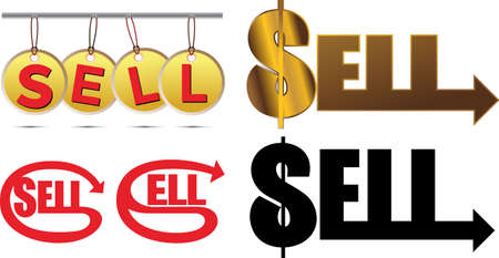 Sell collections designのイラスト素材