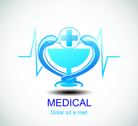 Medical pharmacy design template.- vector illustratorのイラスト素材
