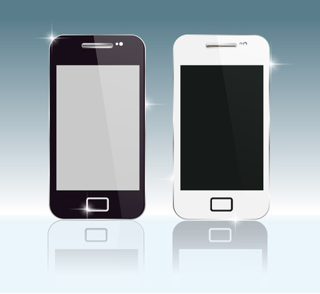 Mobile phone, vector styleのイラスト素材