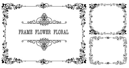 Vintage retro frame certificate background design templateのイラスト素材