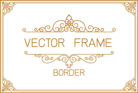 Thai art with Golden border frameのイラスト素材