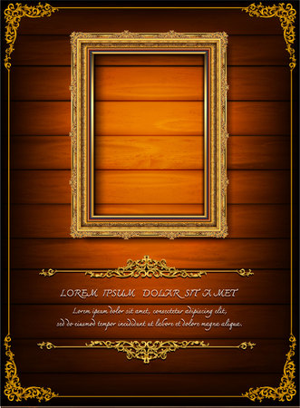 Thailand line floral for picture, Vector design decoration pattern Thai art styleのイラスト素材