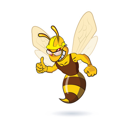 Bee Mascot Design. AI 10 Supported.のイラスト素材