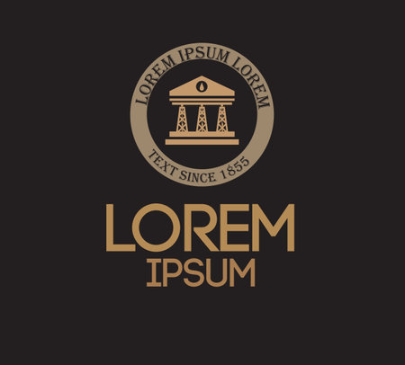 Drilling company design logo concept. AI 10 supported.のイラスト素材