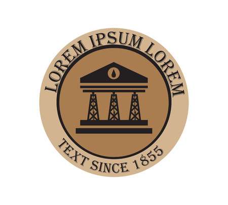 Drilling company design logo concept. AI 10 supported.のイラスト素材