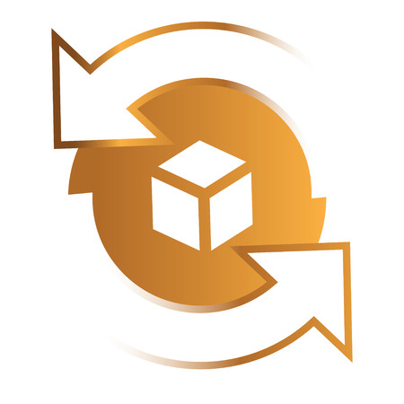 Compress Data Icon. AI 8 Supported.のイラスト素材
