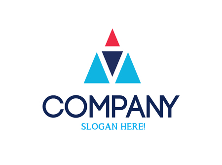 Triangle Logo Concept. Supported AI 10 EPS.のイラスト素材