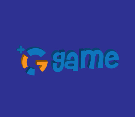 Game Logo Design Concept. AI 10 supported.のイラスト素材