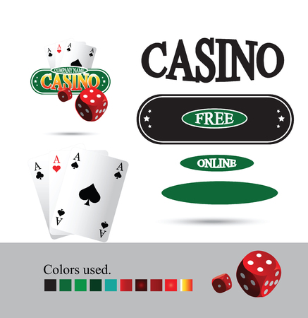 Casino Logo or for other Materials Design Elements AI 10 supported.のイラスト素材