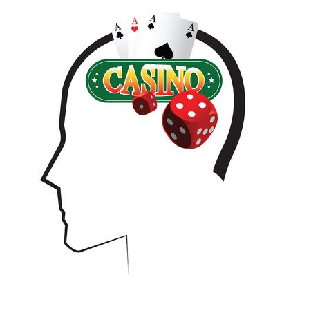 Think Gambling. AI 10 supported.のイラスト素材
