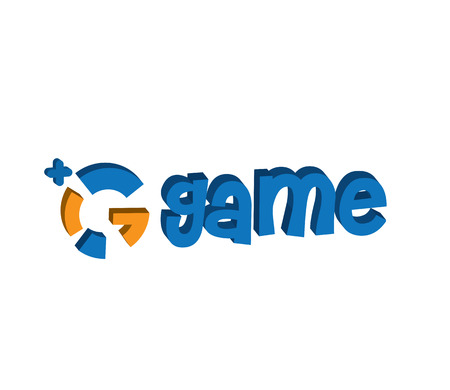 Game Logo Design Concept. AI 10 supported.のイラスト素材