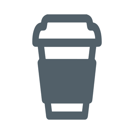 Paper Coffe Cup Design, AI 8 supported.のイラスト素材