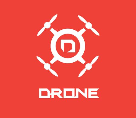 Drone Logo Concept Design. AI 10 Supported.のイラスト素材