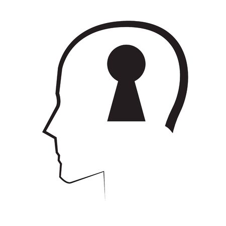 Mental Concept Design With Key. AI 10 Supported.のイラスト素材