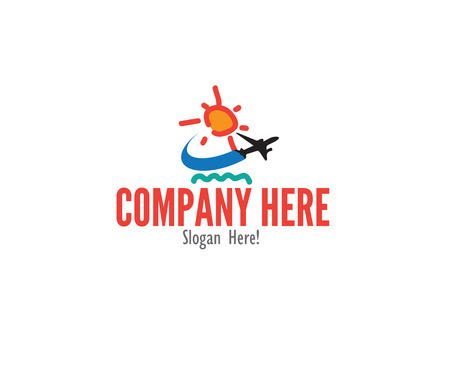 Travel Company Logo design concept.のイラスト素材