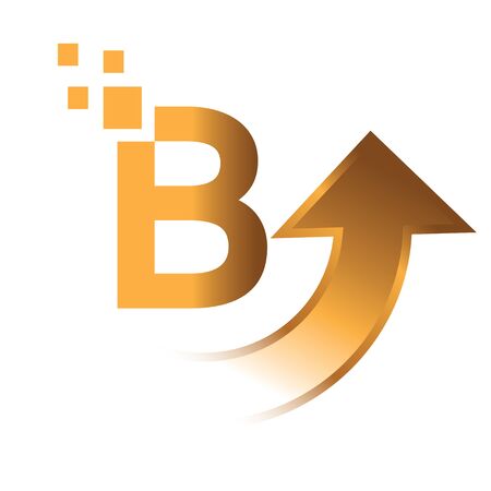 B font and icon design.のイラスト素材