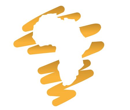 Illustration of Africa Mapのイラスト素材