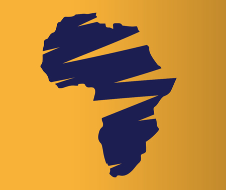 Illustration of Africa Mapのイラスト素材