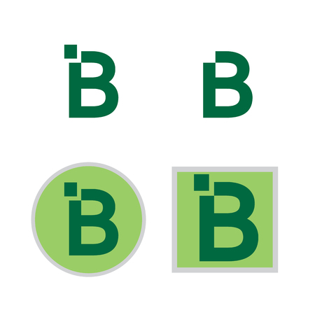 B font and logo design.のイラスト素材