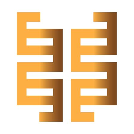 Geometric Abstract Sign AI 8 supported.のイラスト素材