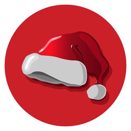 Santa Claus Hat Design Concept.のイラスト素材