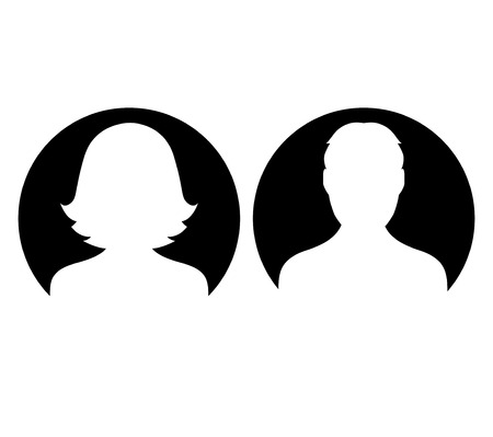 Black Avatar Setのイラスト素材