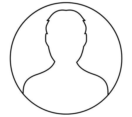 Linear Man Avatarのイラスト素材