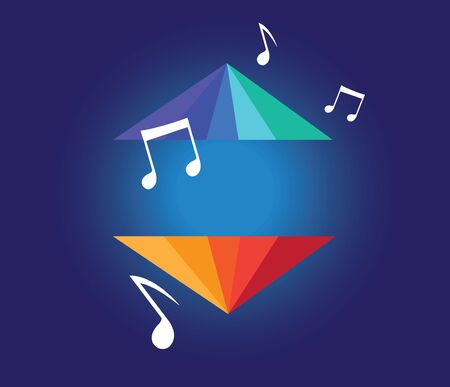 Abstract Music Background Designのイラスト素材