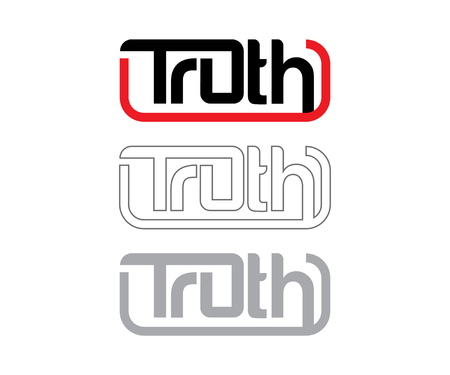 Truth Logo Concept, AI 10 supported.のイラスト素材