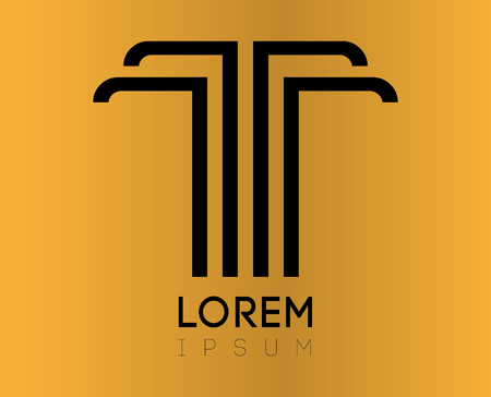 Elegant T Logo Design, AI 10 supported.のイラスト素材