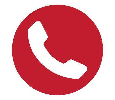 Red Phone Icon Design.のイラスト素材