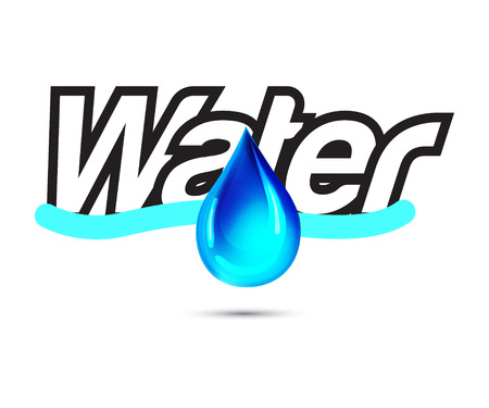 Water with Drop Designのイラスト素材