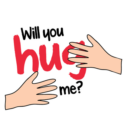 Will You Hug Me Concept Designのイラスト素材
