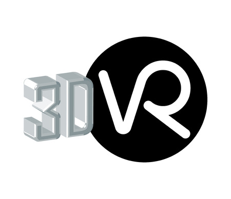 3D Virtual Reality  Concept.のイラスト素材