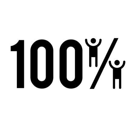 100% Success Illustrationのイラスト素材