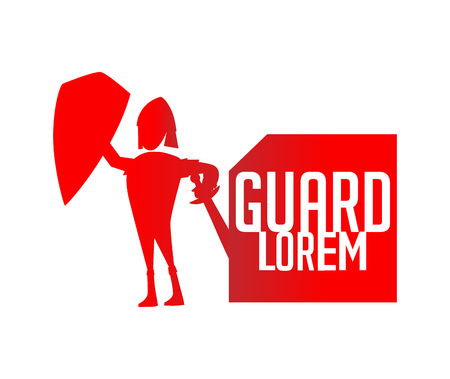Guard Logo Concept Design. EPS 10 supported.のイラスト素材