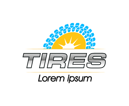 Tires Logo Design Concept. EPS 8 supported.のイラスト素材