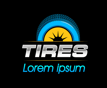 Tires Logo Design Concept. EPS 8 supported.のイラスト素材