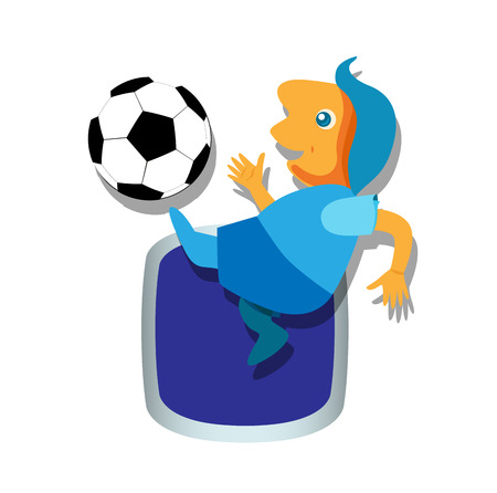 Soccer with Ball illustration. EPS supported.のイラスト素材
