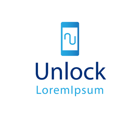 Unlock Logo Design COncept. Eps 10 supported.のイラスト素材