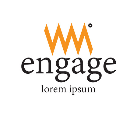 WM Logo Design Concept. Eps 8 supported.のイラスト素材