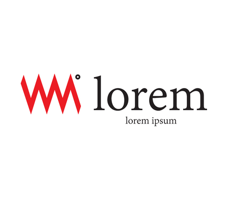 WM Logo Design Concept. Eps 8 supported.のイラスト素材