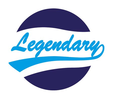 Legendary Caligraphy Design with Background. Eps 8 supported.のイラスト素材
