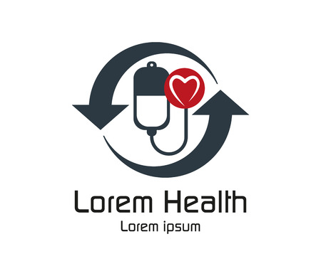 Concept Design on Health with Heart Shape. Eps 8 supported.のイラスト素材