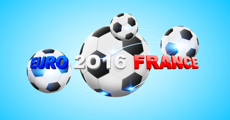 Illustration of football connected to each otherの写真素材