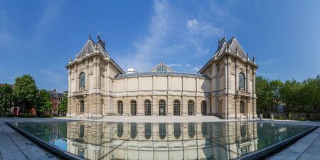 View of Museum of Fine Arts in Lille Nord-Pas-de-Calais Franceのeditorial素材