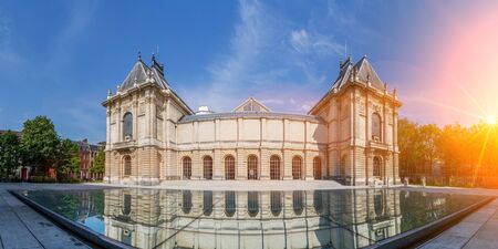 View of Museum of Fine Arts in Lille Nord-Pas-de-Calais Franceのeditorial素材